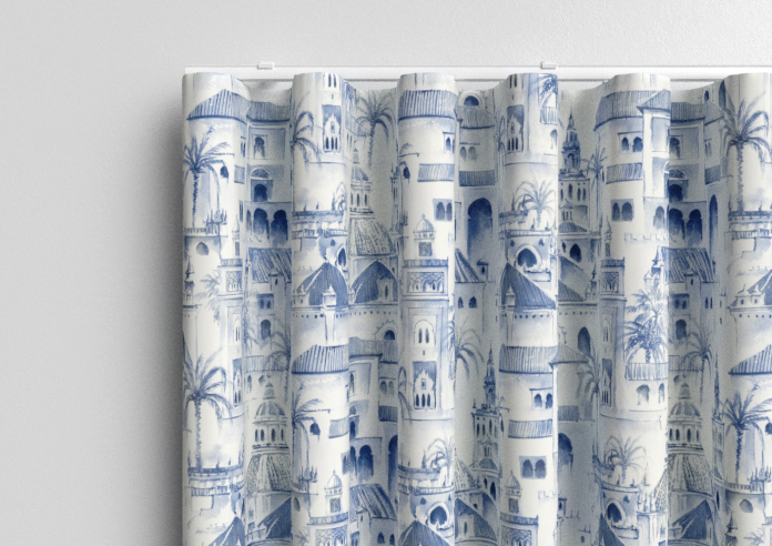 Voyage, Atlantic Blue - Made to Measure Curtain - Image 13
